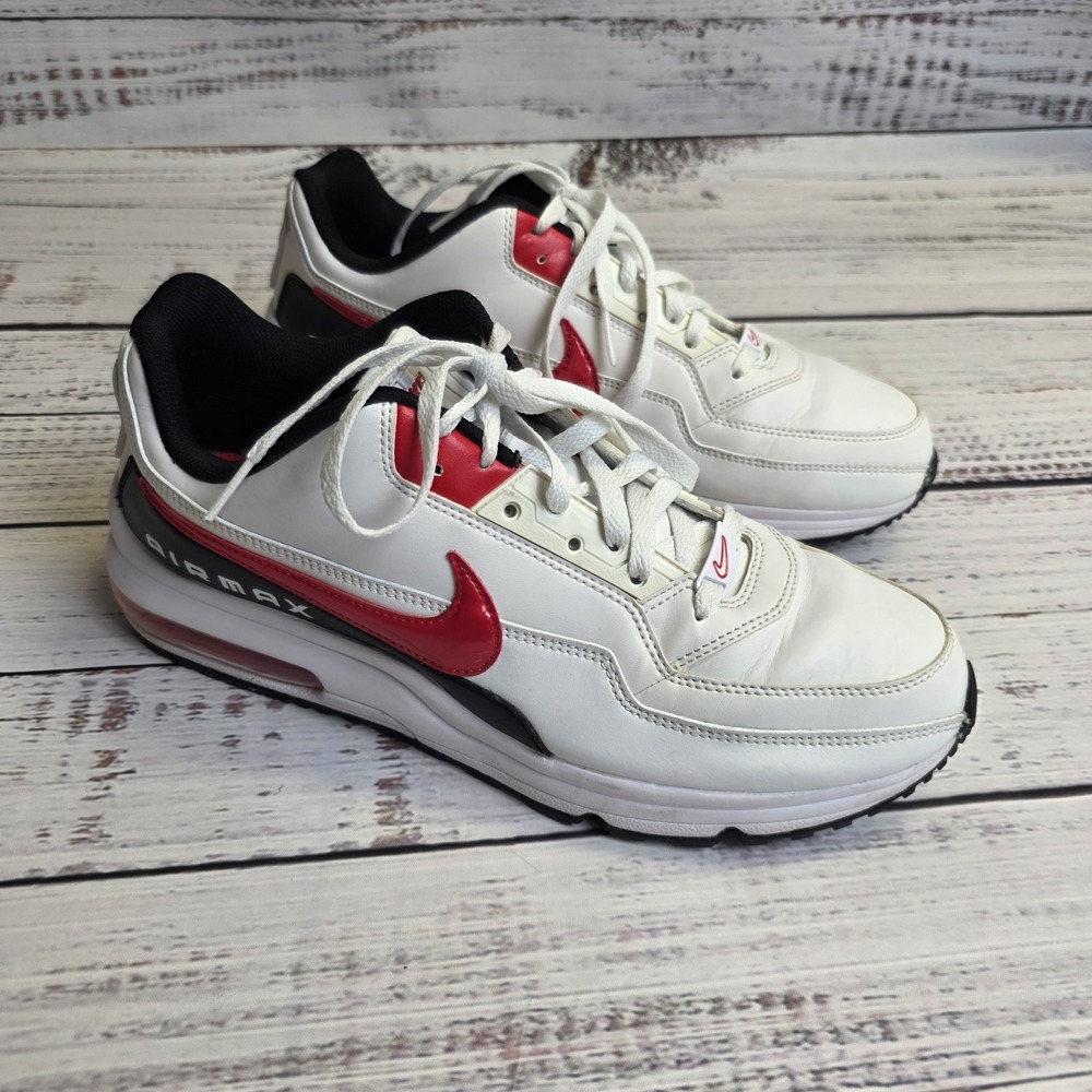 Nike Air Max LTD 3 White Red Black Mens Size 10.5 BV1171-100 Retro Running Shoes